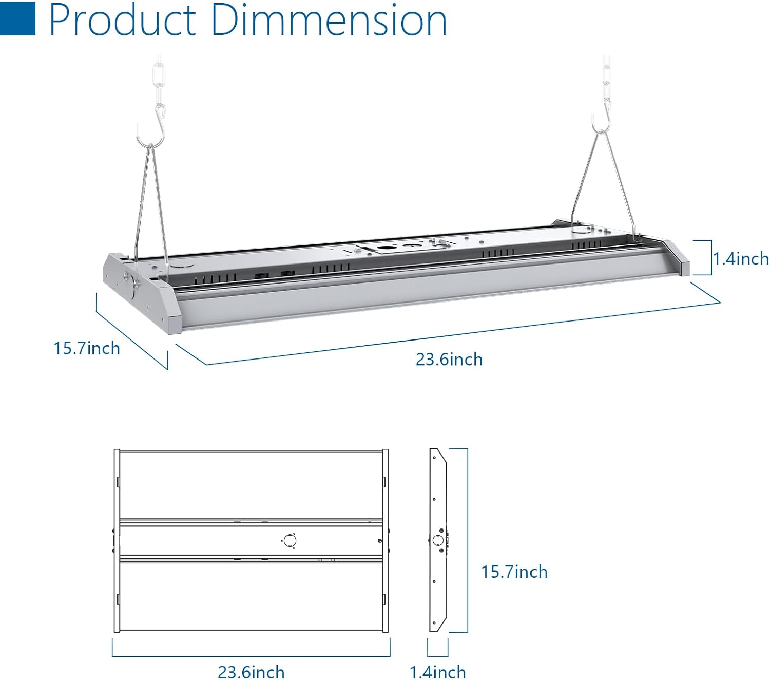 2FT LED High Bay Shop Light 320W