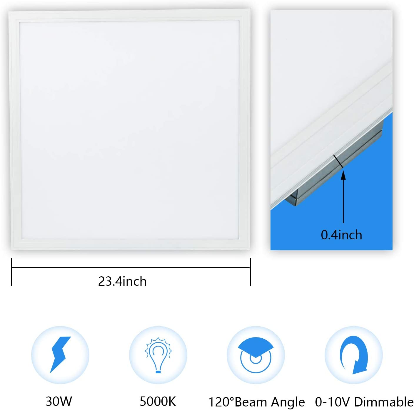 2x2 FT LED Flat Panel Light 30W