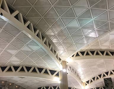 Airport upgrates their indoor Lighting to Smart LEDs